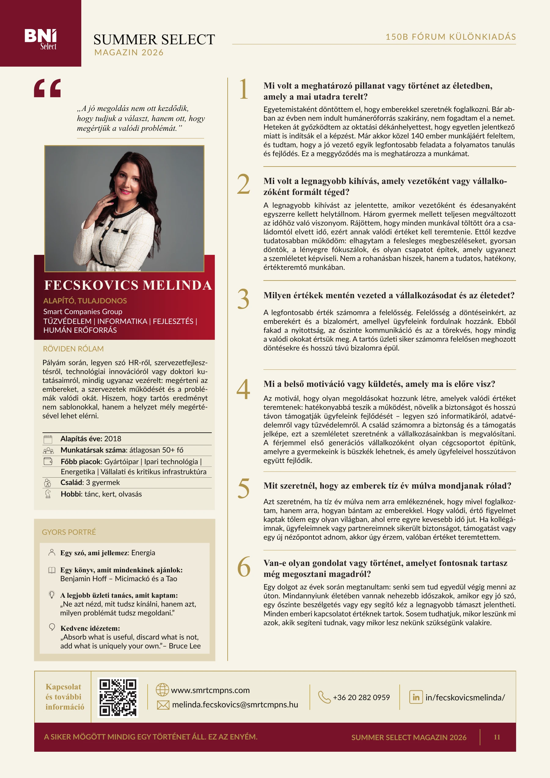 11. magazinoldal — Fecskovics Melinda