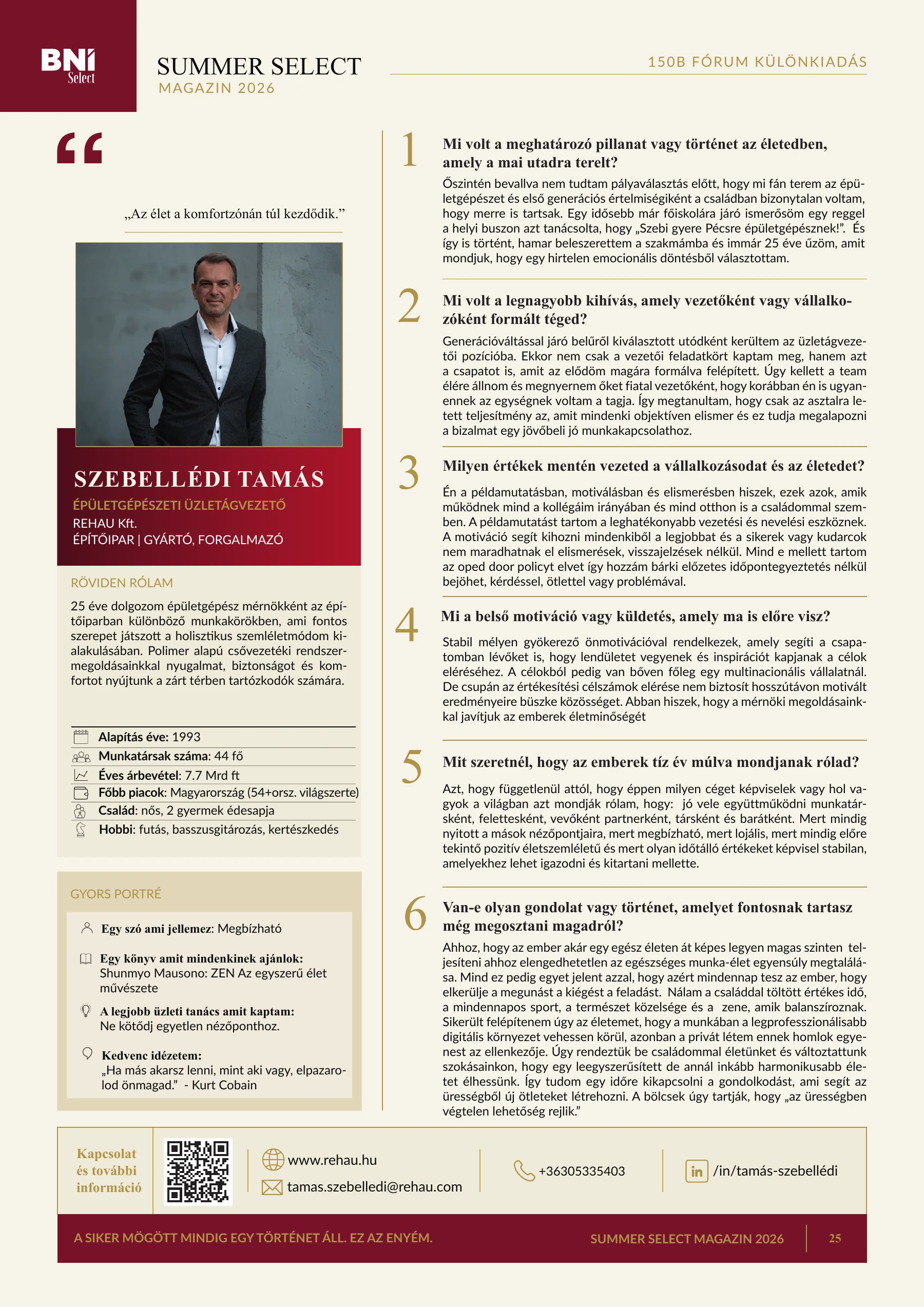 25. magazinoldal — Szebellédi Tamás